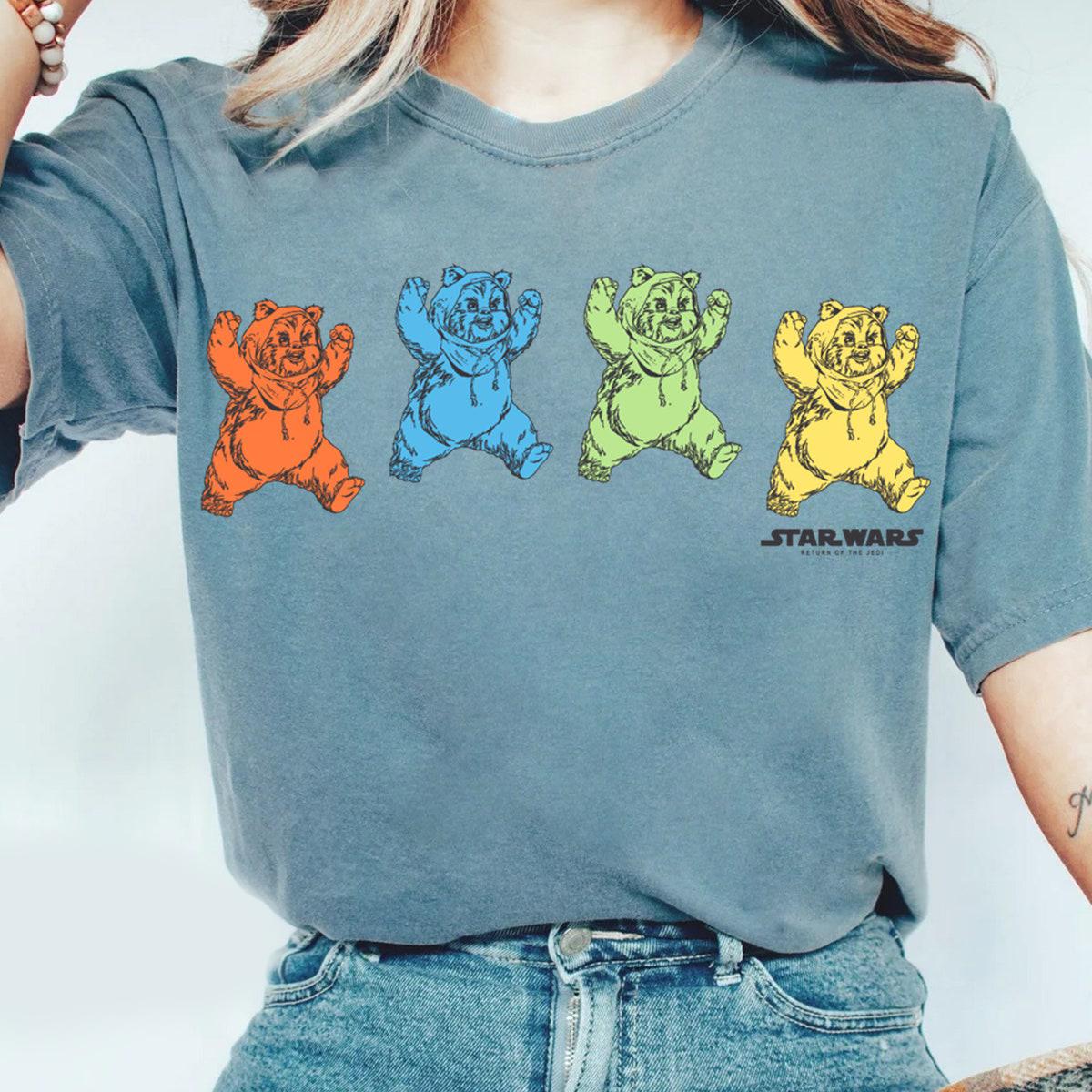 Star Wars Rainbow Grateful Dead Ewoks Endor Shirt 2