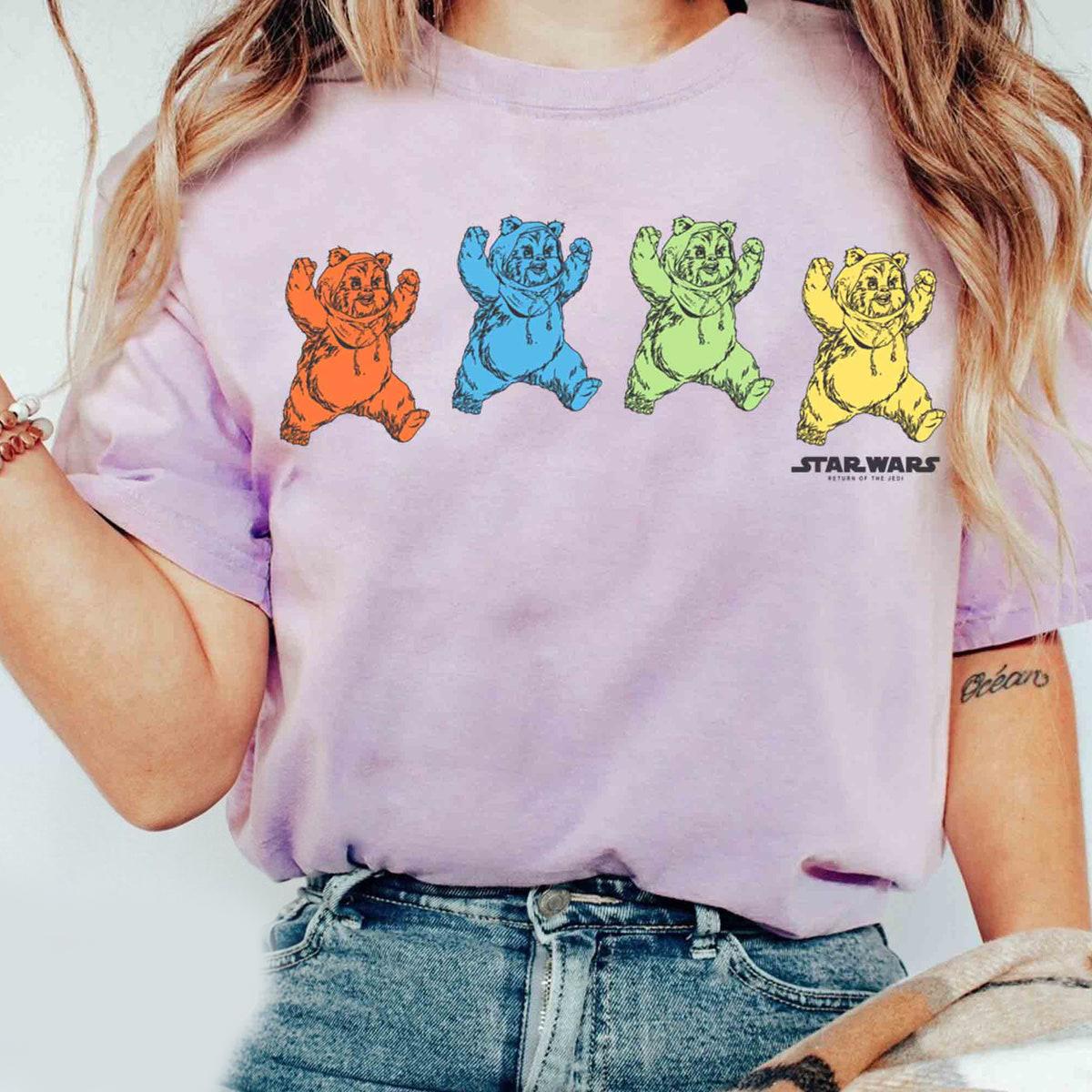 Star Wars Rainbow Grateful Dead Ewoks Endor Shirt 3