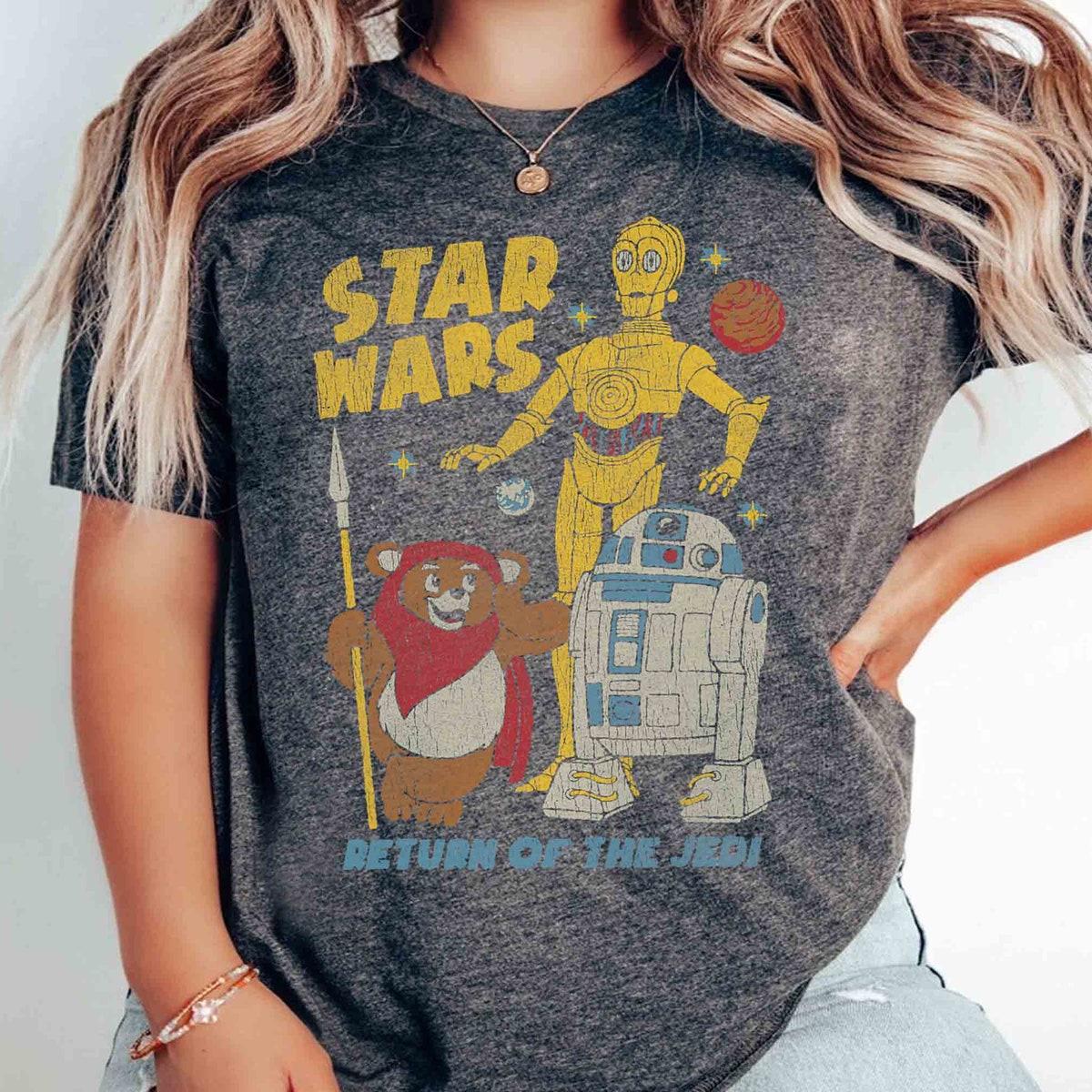 Star Wars Return Of The Jedi Droids And Ewok Comic Shirt 1