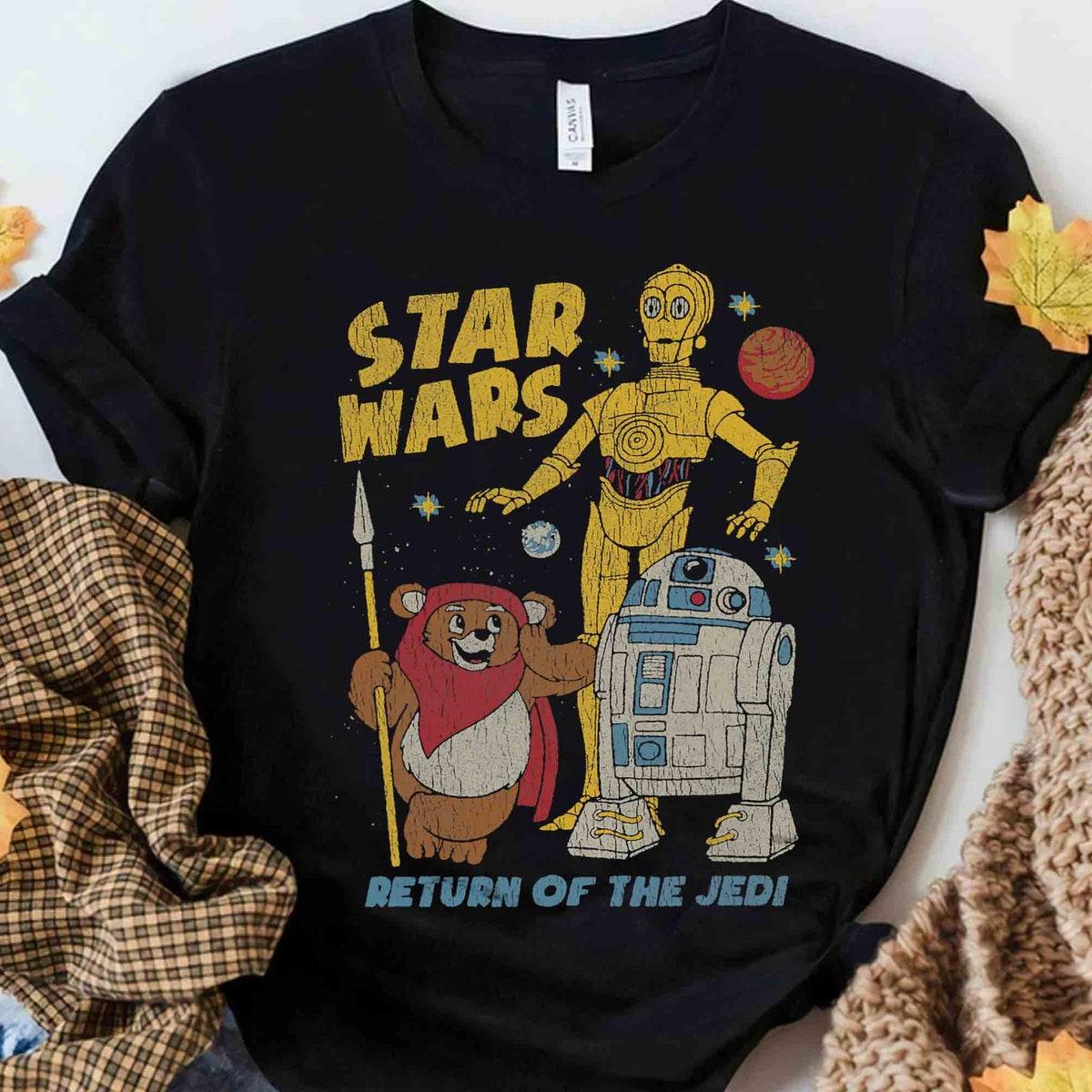 Star Wars Return Of The Jedi Droids And Ewok Comic Shirt 2