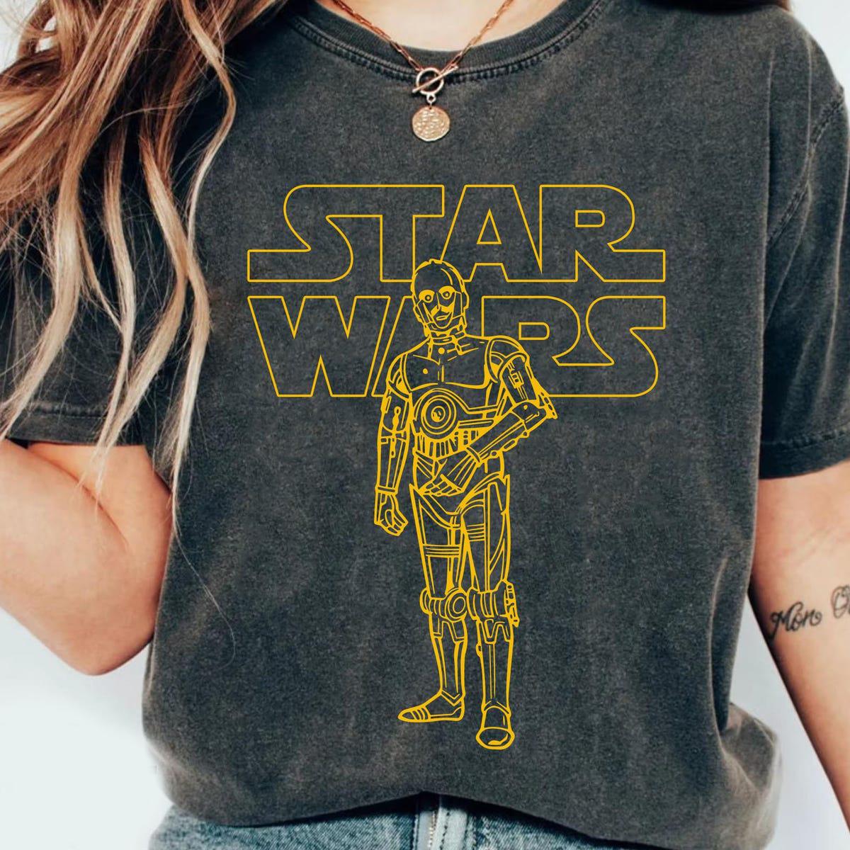 Star Wars Sketch C 3po Minimalist Shirt 1