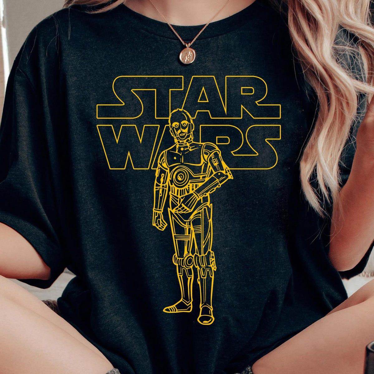 Star Wars Sketch C 3po Minimalist Shirt 2