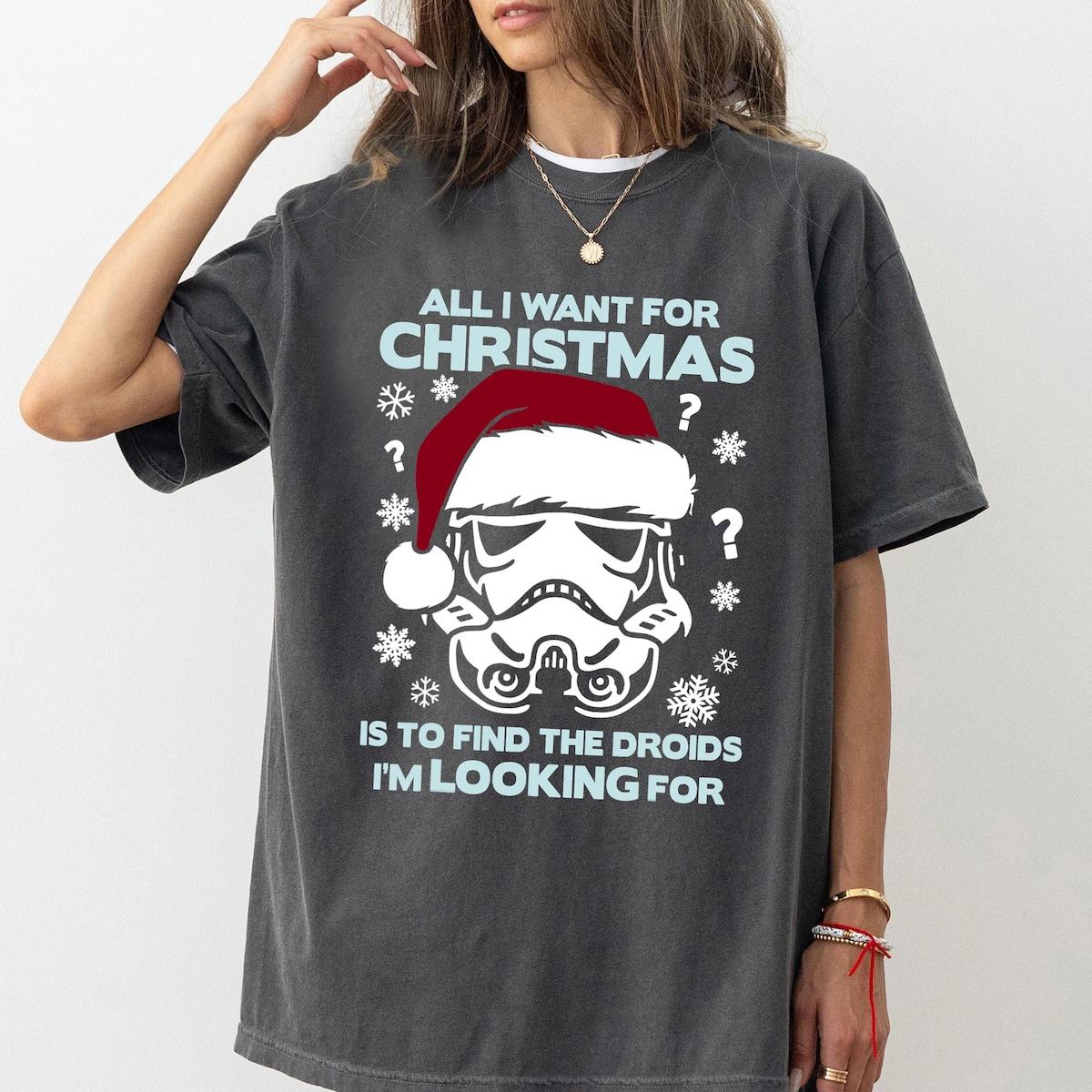 Star Wars Stormtrooper Droid Looking Christmas Shirt 1