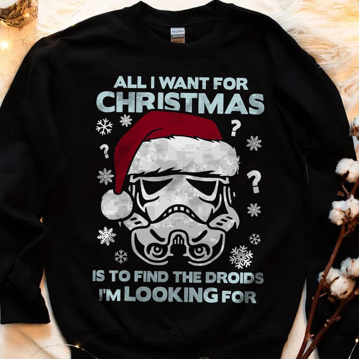 Star Wars Stormtrooper Droid Looking Christmas Shirt 2