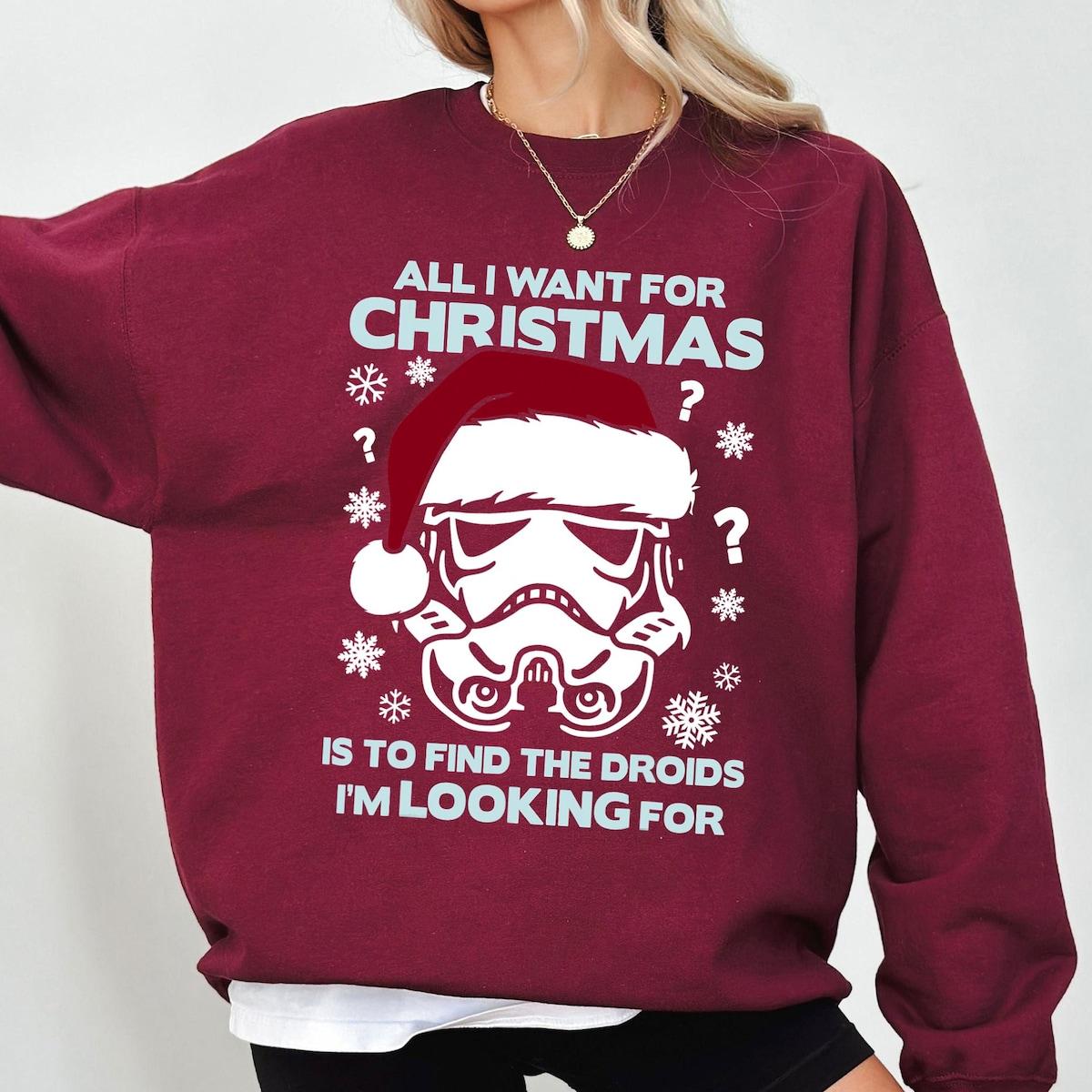 Star Wars Stormtrooper Droid Looking Christmas Shirt 4