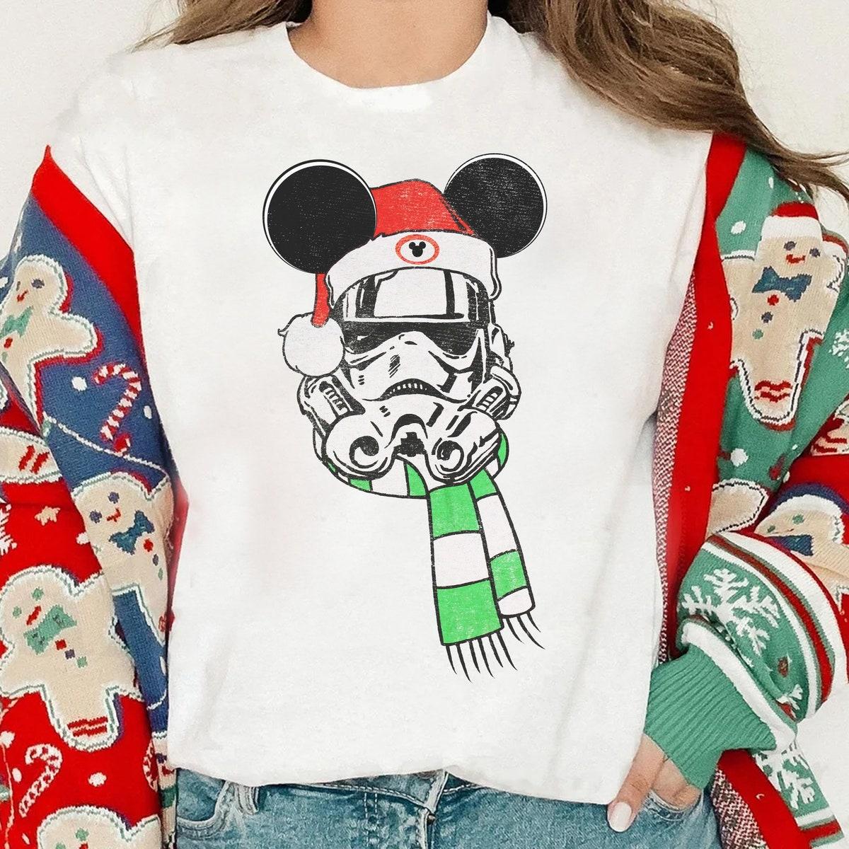 Star Wars Stormtrooper Santa With Scarf Christmas Shirt 1