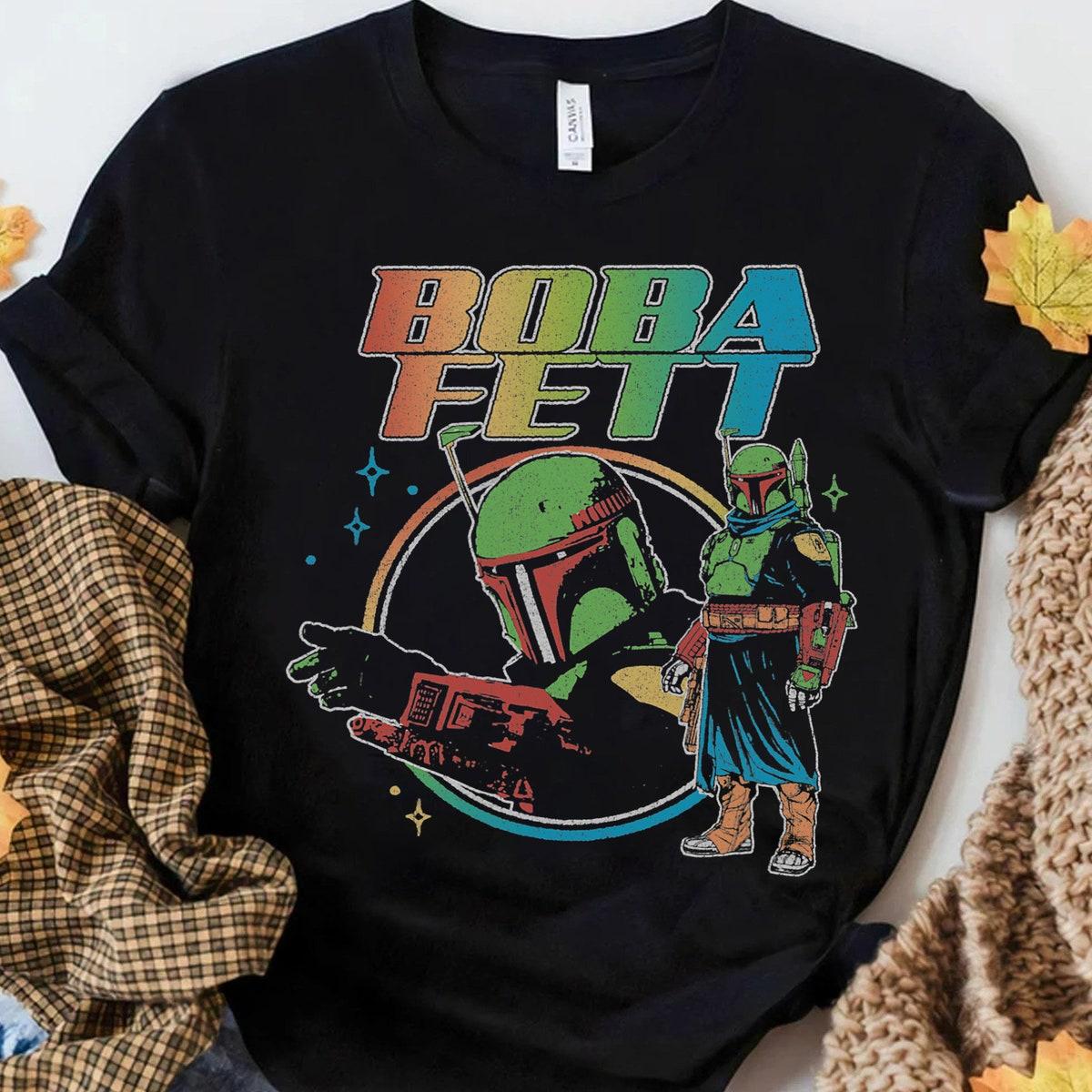 Star Wars The Book Of Boba Fett Rainbow Logo Shirt 2