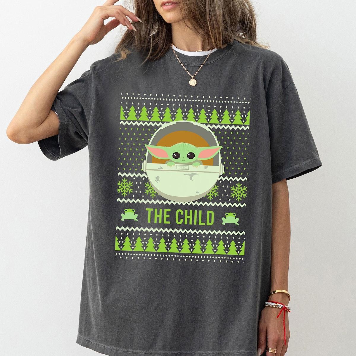 Star Wars The Mandalorian The Child Ugly Christmas Style Shirt 1