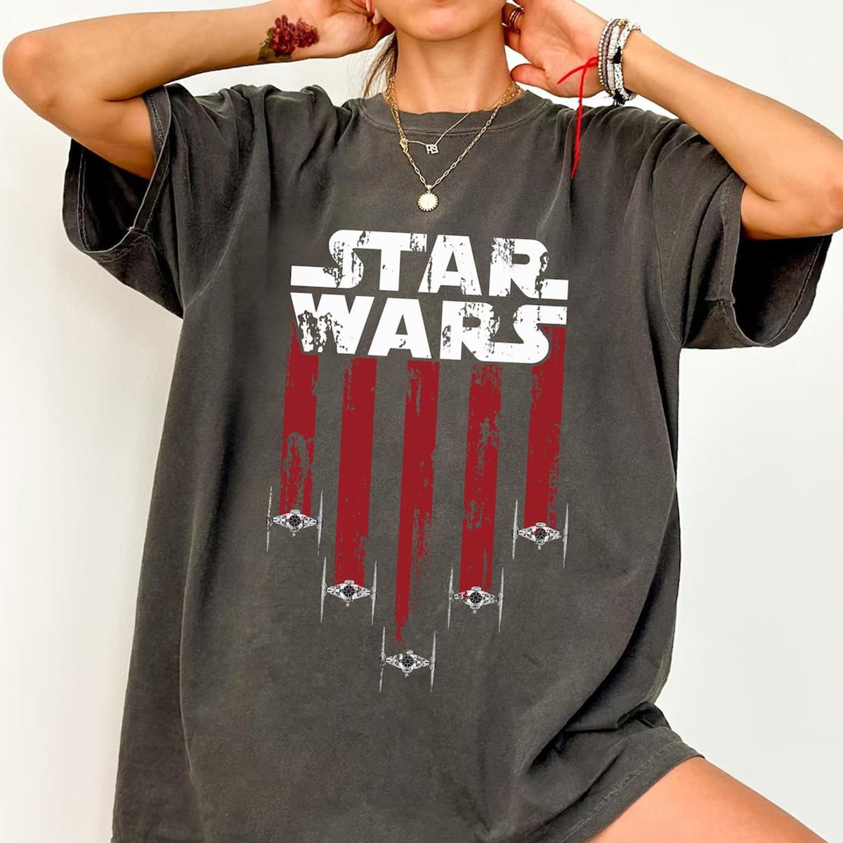 Star Wars Tie Fighter Shirt Star Wars Independence Day 2024 Shirt 4