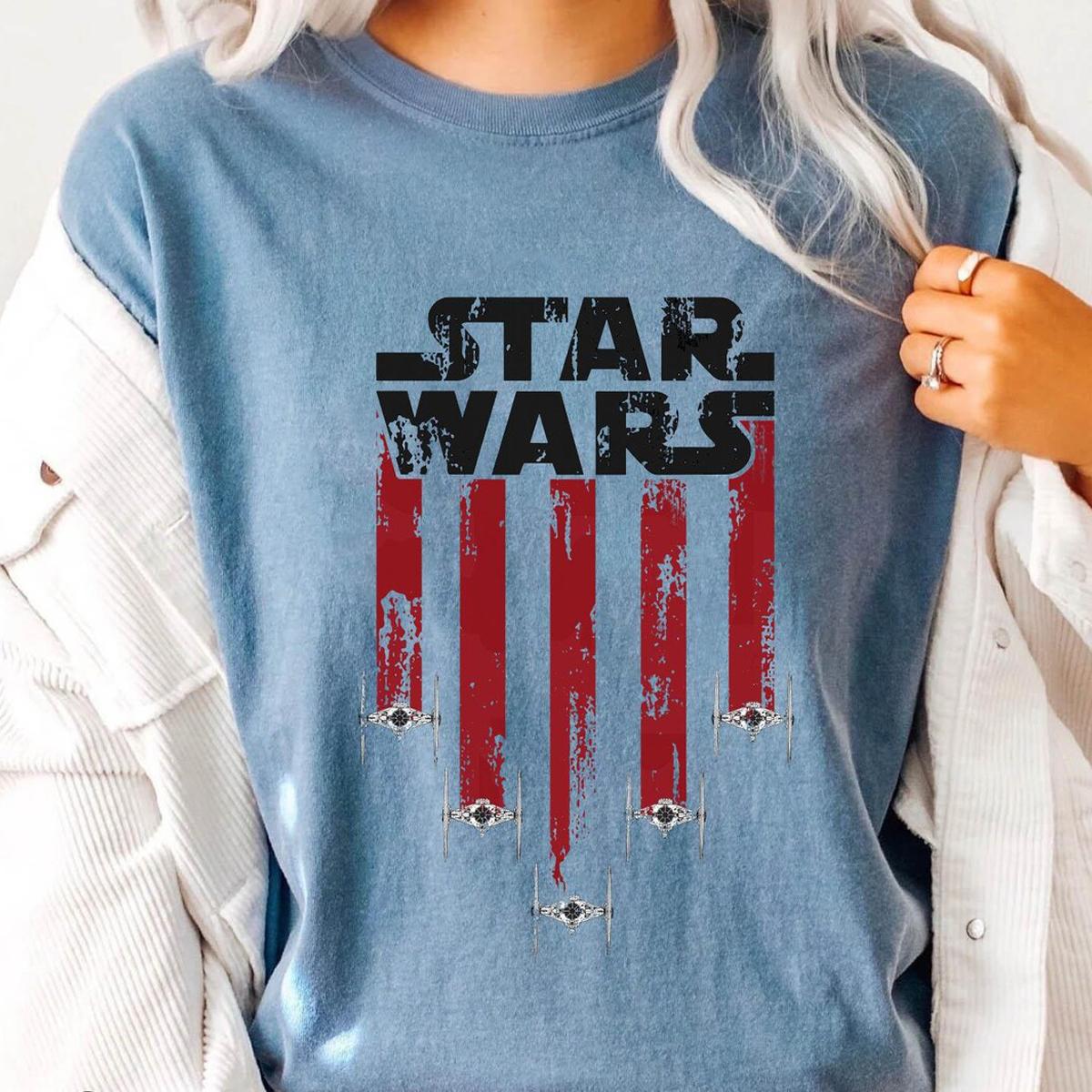 Star Wars Tie Fighter Shirt Star Wars Independence Day 2024 Shirt 5