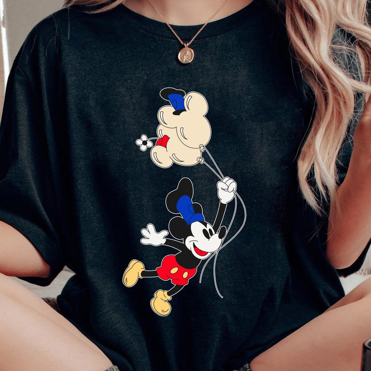 Steamboat Willie Mickey Mouse 1928 With Balloons Shirt 1