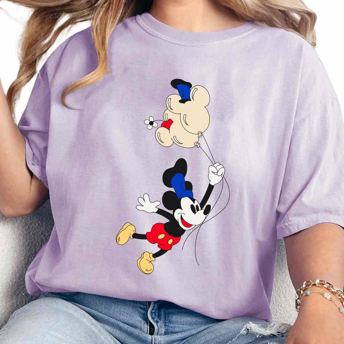 Steamboat Willie Mickey Mouse 1928 With Balloons Shirt 2