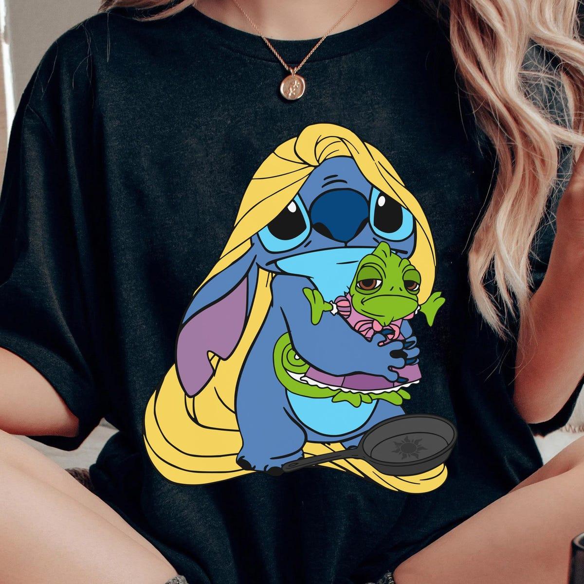 Stitch Costume Rapunzel With Pascal Shirt 2