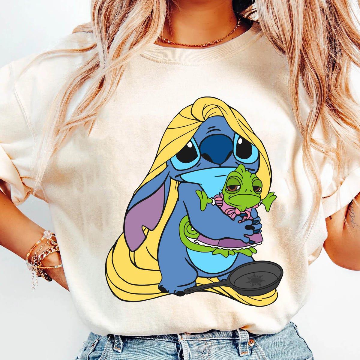 Stitch Costume Rapunzel With Pascal Shirt 3