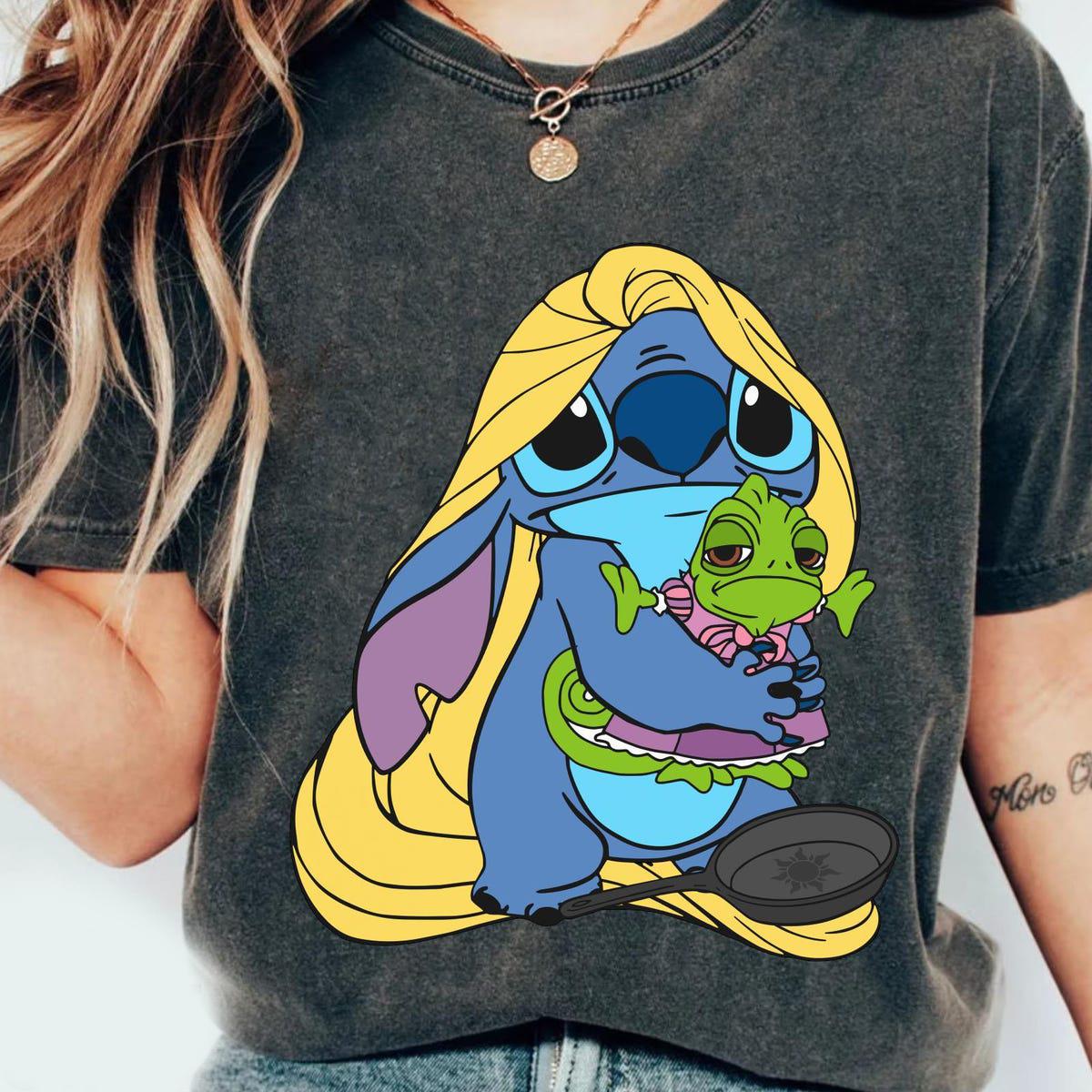 Stitch Costume Rapunzel With Pascal Shirt 4