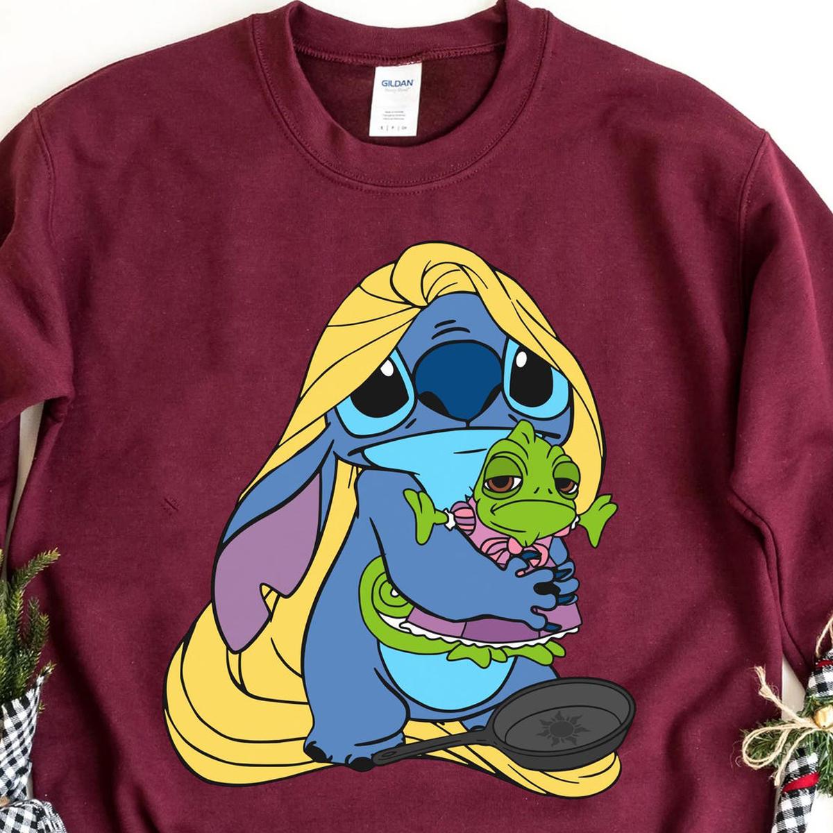 Stitch Costume Rapunzel With Pascal Shirt 6