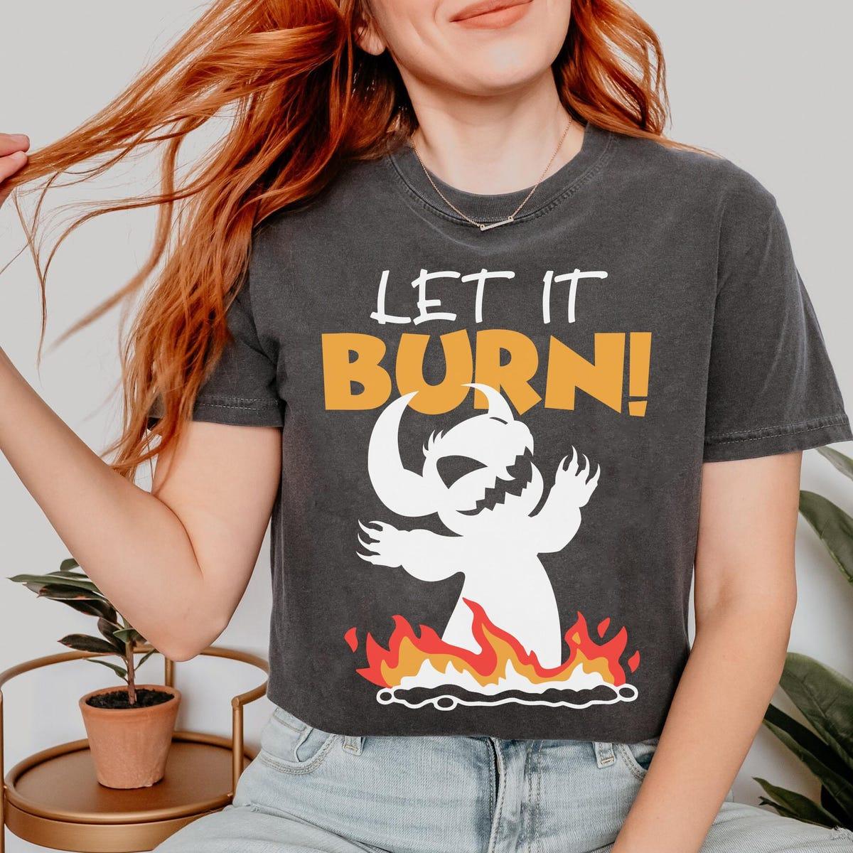 Stitch Dragon Halloween Let It Burn Lilo And Stitch Shirt 5