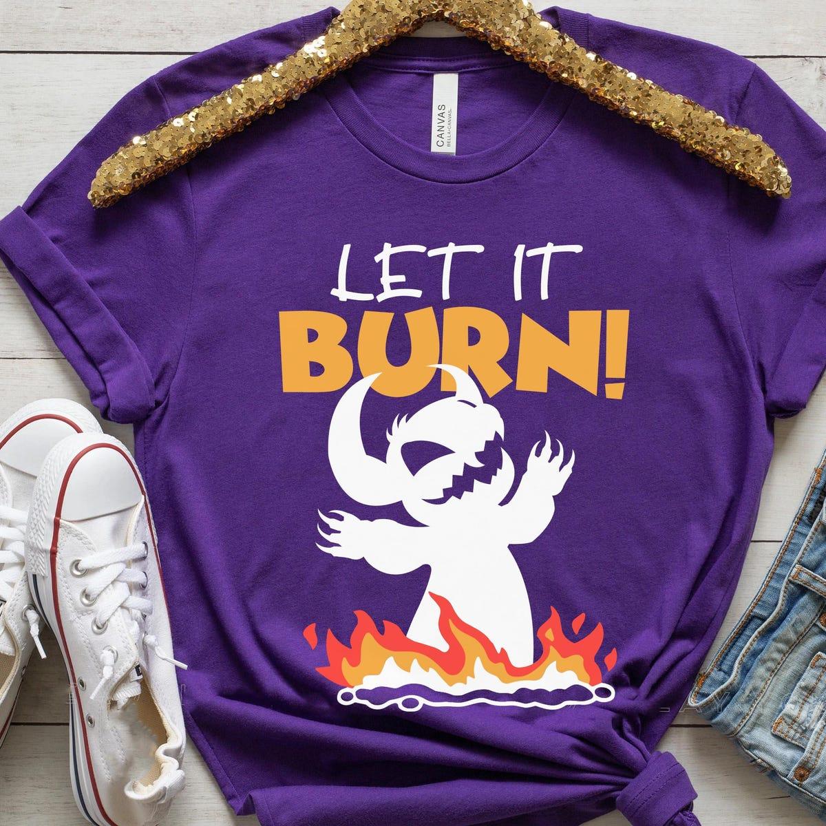 Stitch Dragon Halloween Let It Burn Lilo And Stitch Shirt 6