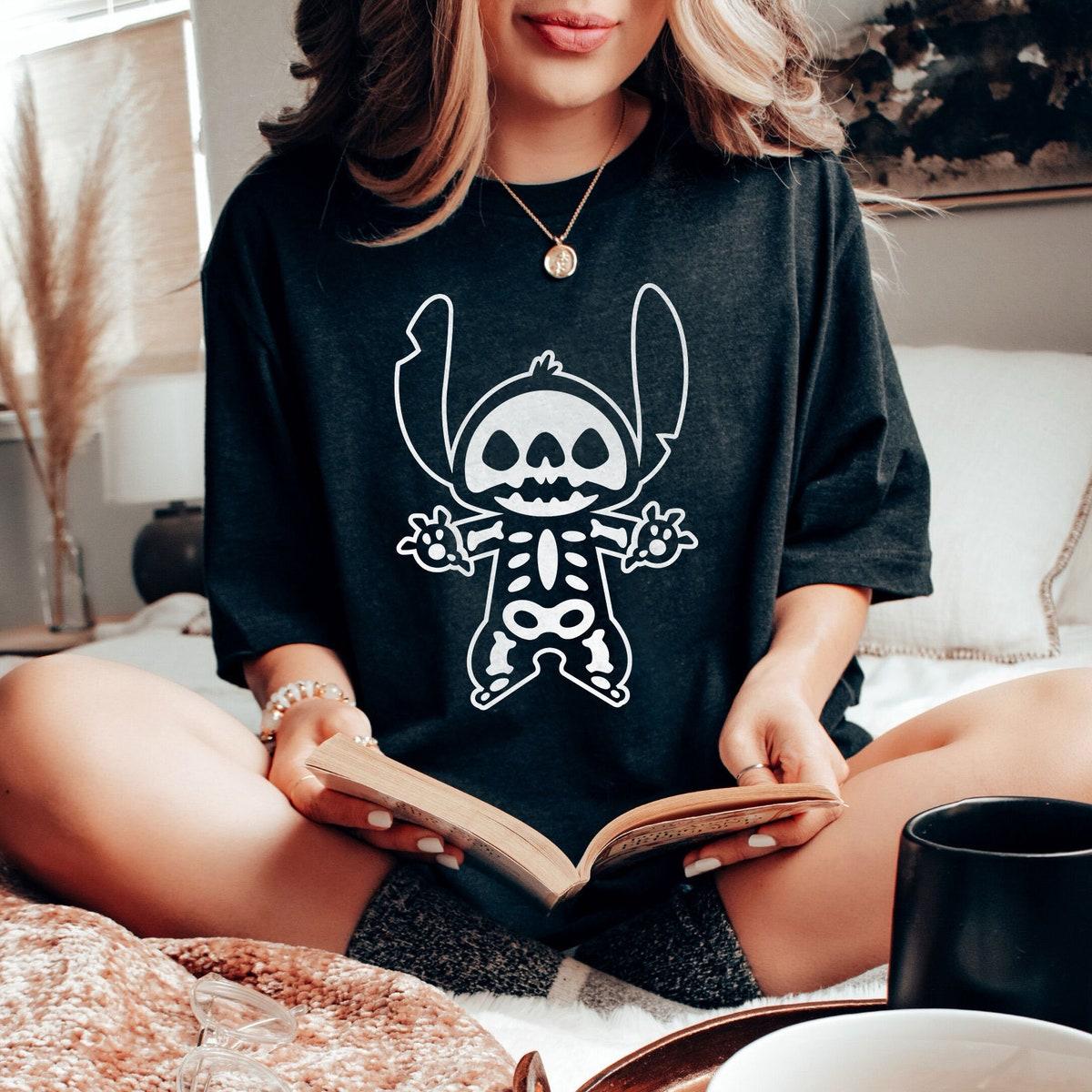 Stitch Halloween Skeleton Shirt 1