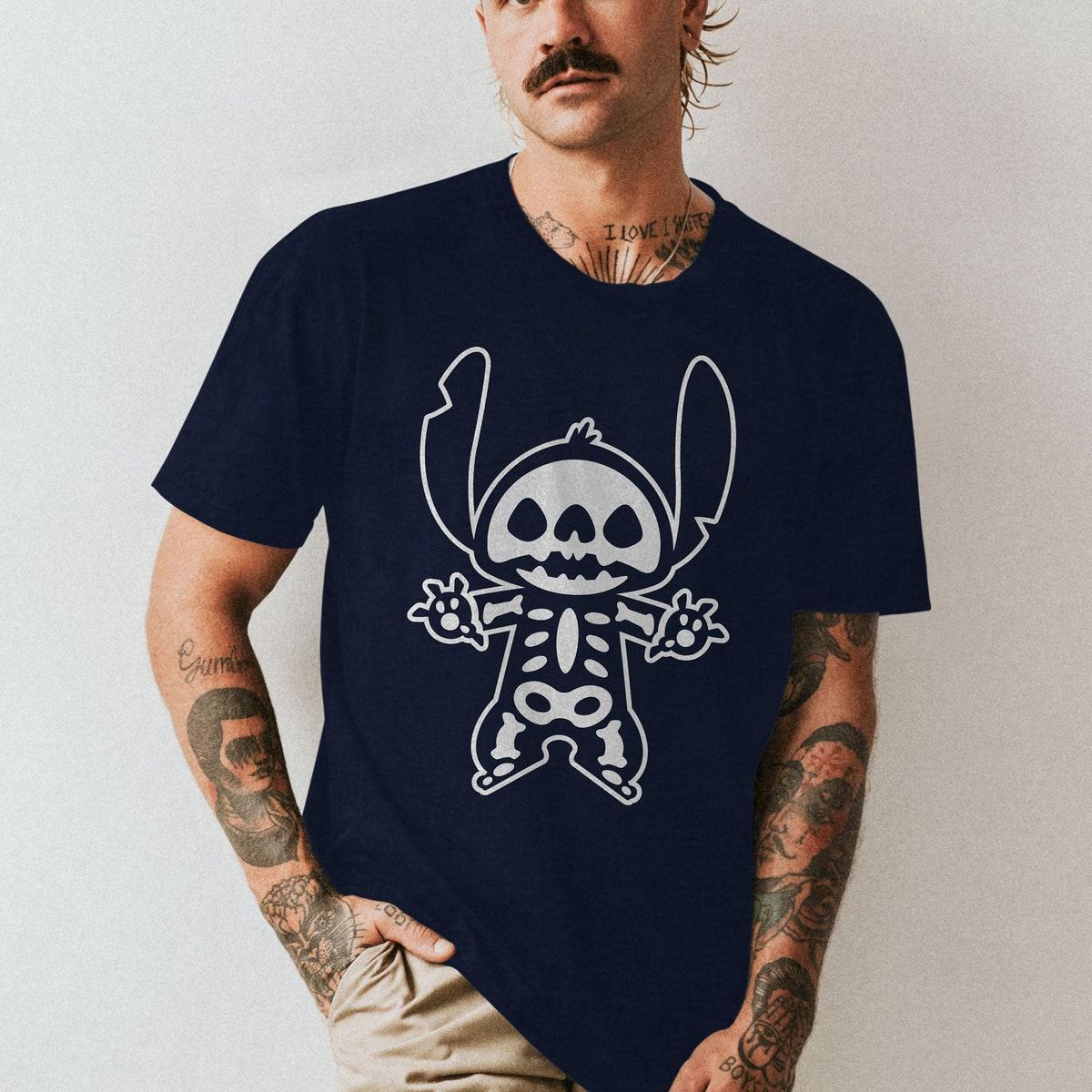 Stitch Halloween Skeleton Shirt 5