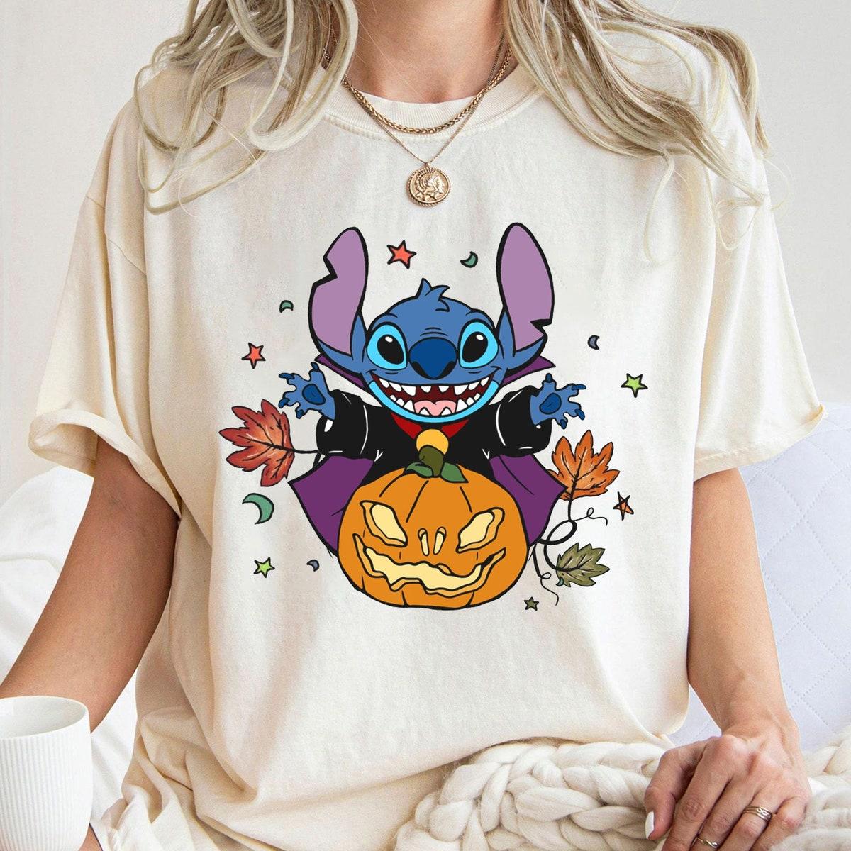 Stitch Pumpkin Halloween Spooky Season Shirt 1