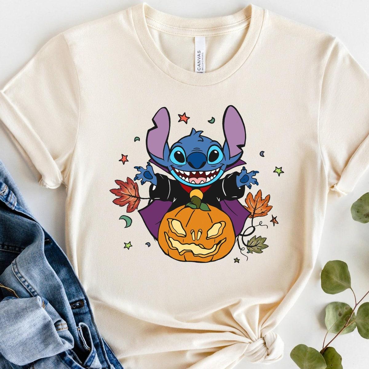 Stitch Pumpkin Halloween Spooky Season Shirt 3