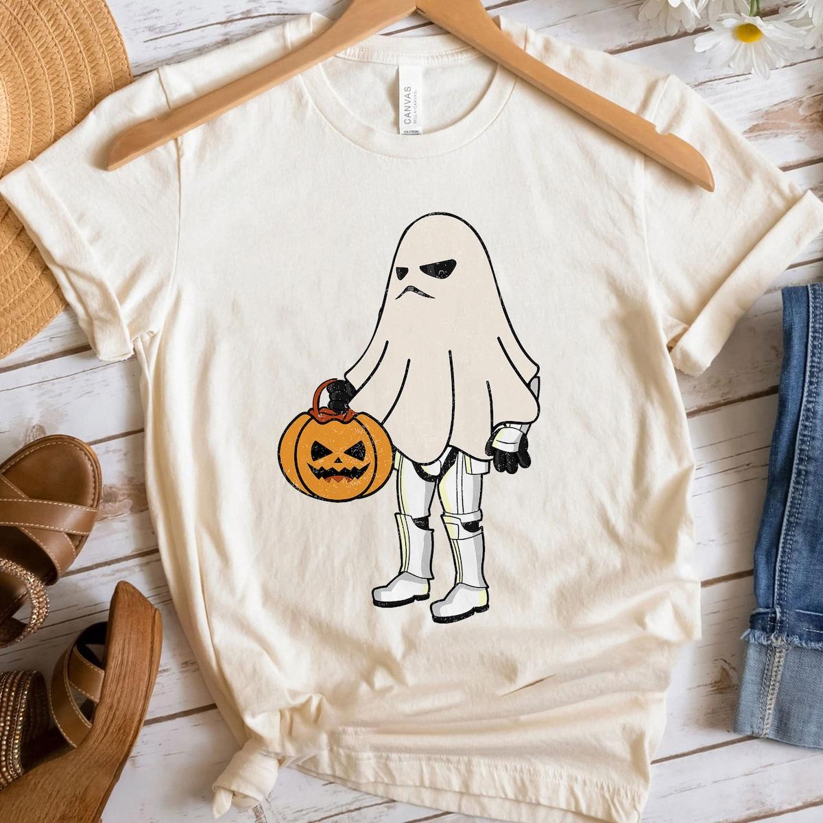 Storm Trooper Ghost Boo Trick Or Treat Halloween Shirt 4