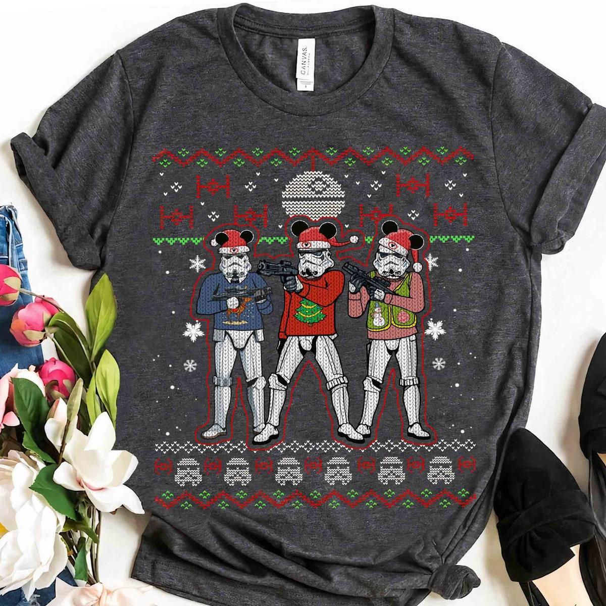 Stormtrooper Pajama Ugly Sweater Christmas Light Costume Shirt 3