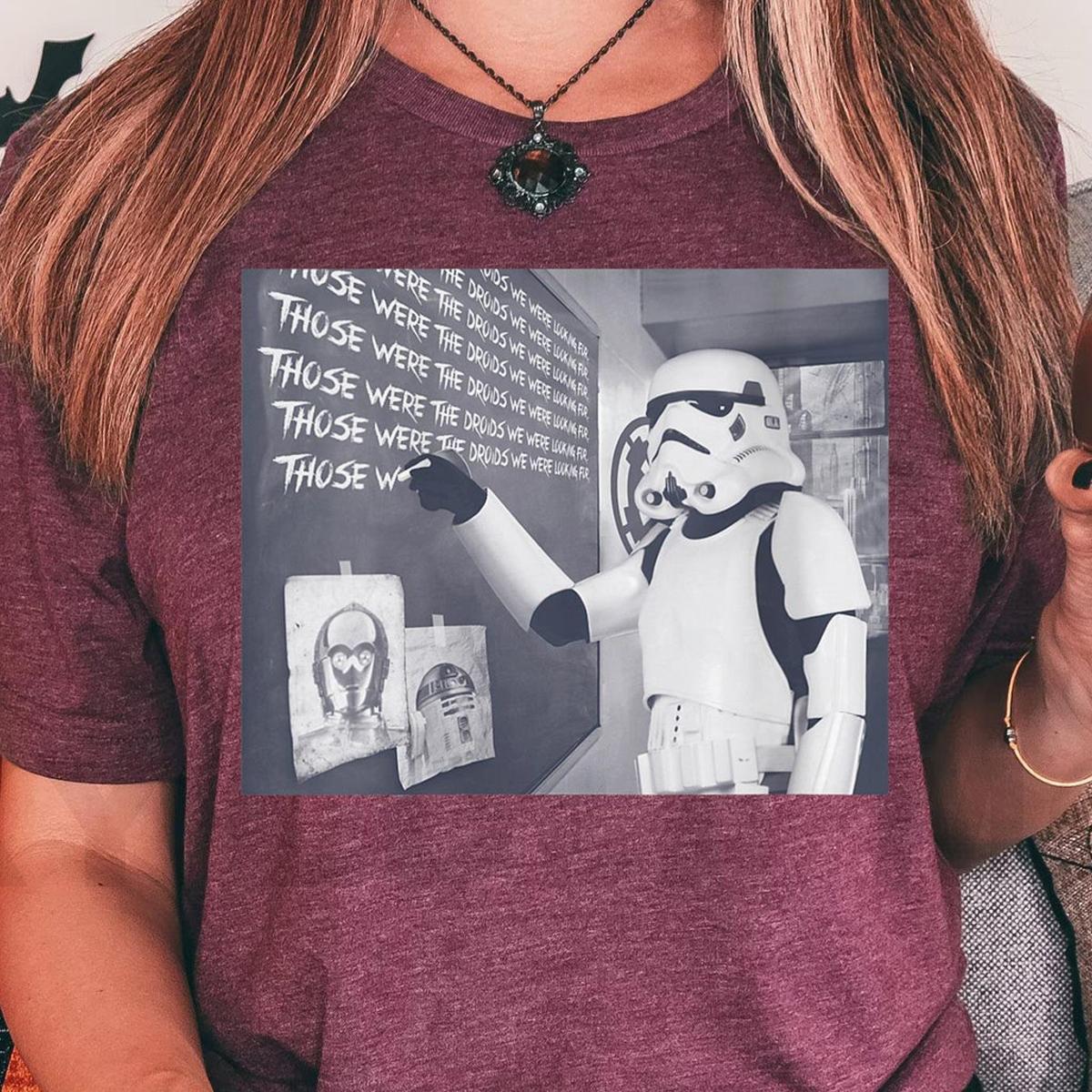 Stormtrooper Those Were The Droids Chalkboard Shirt 3