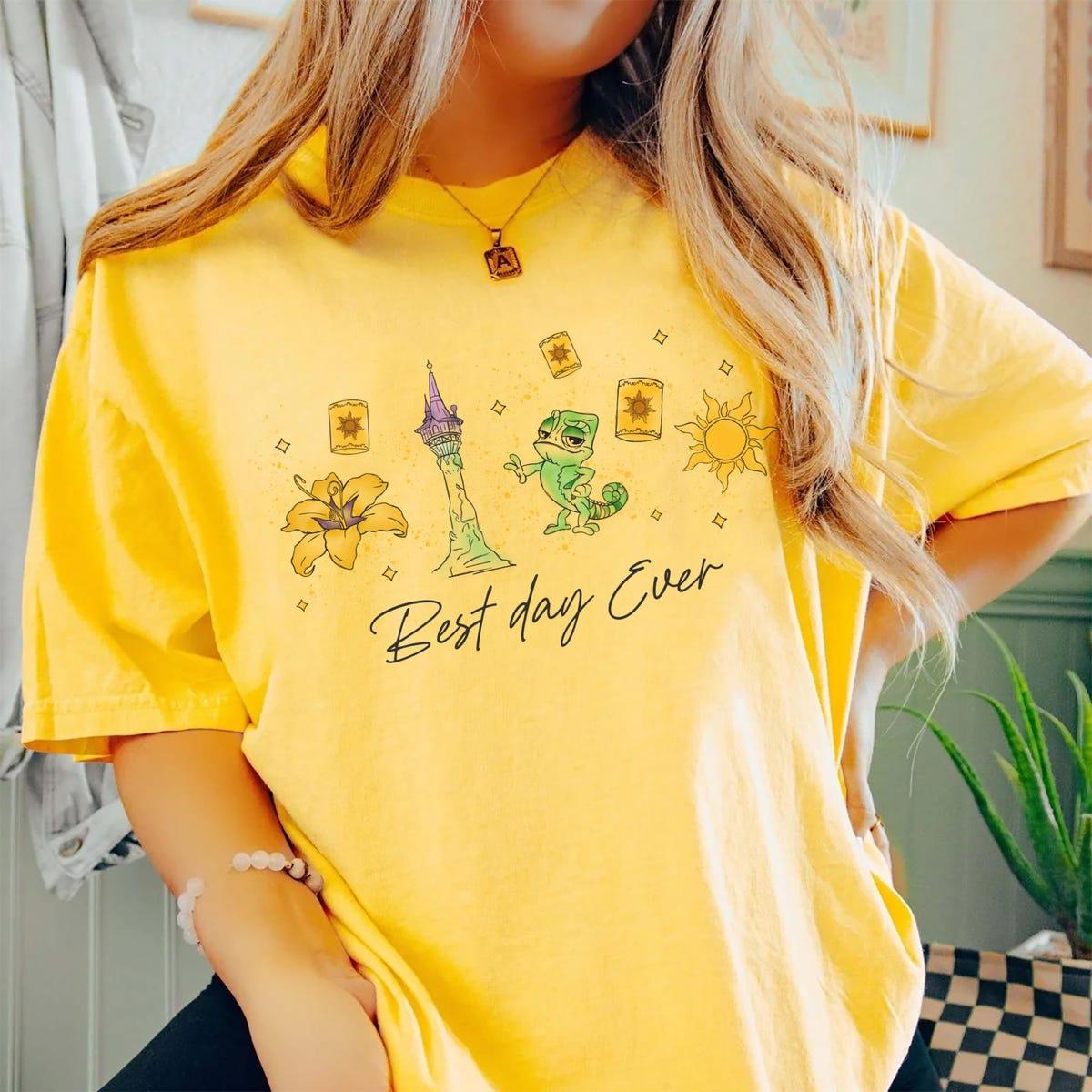 Sundrop Flower Rapunzel Castle Pascal Sun Lantern Best Day Ever Shirt 4