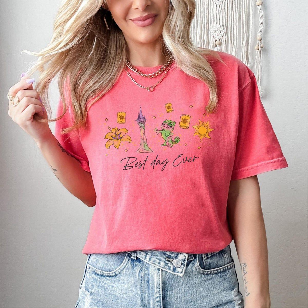 Sundrop Flower Rapunzel Castle Pascal Sun Lantern Best Day Ever Shirt 5