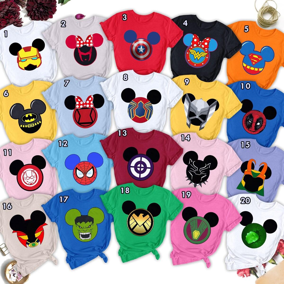 Super Hero Mouse Ears Matching Shirt 1