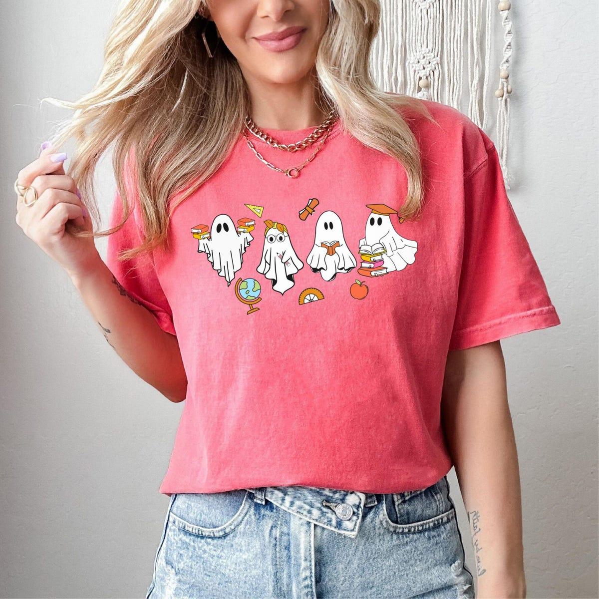 Teacher Boo Crew Cute Teacher Ghost Halloween Shirt 1