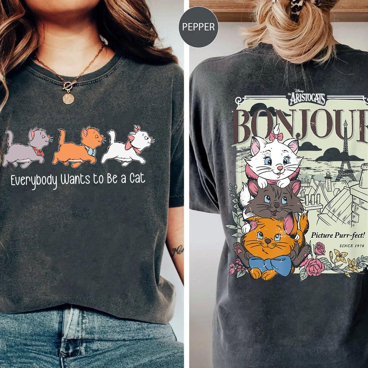 The Aristocats Berlioz Toulouse Marie Everybody Wants To Be A Cat Shirt 1