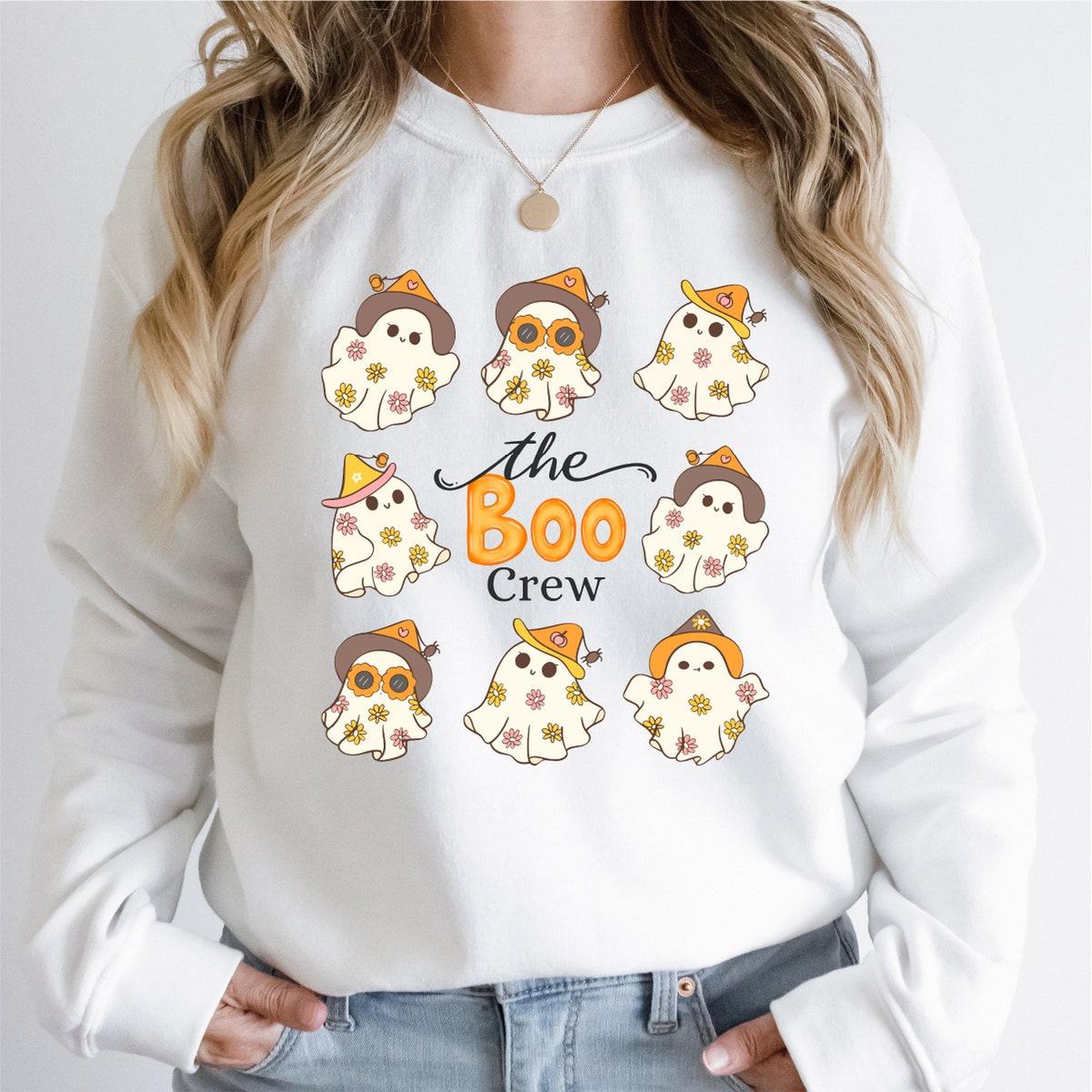 The Boo Crew Cute Baby Ghosts Spooky Season Shirt 3