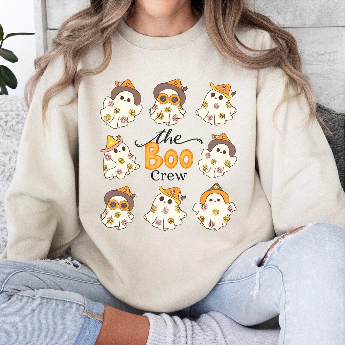 The Boo Crew Cute Baby Ghosts Spooky Season Shirt 4