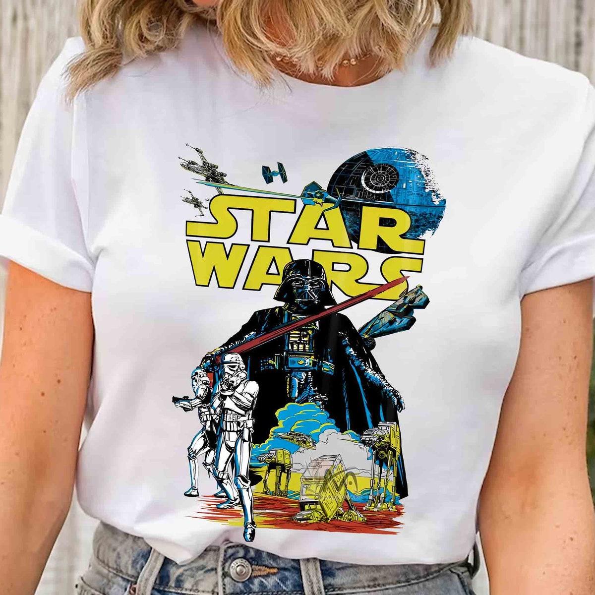 The Dark Side Darth Vader Stormtrooper And At at Shirt 2