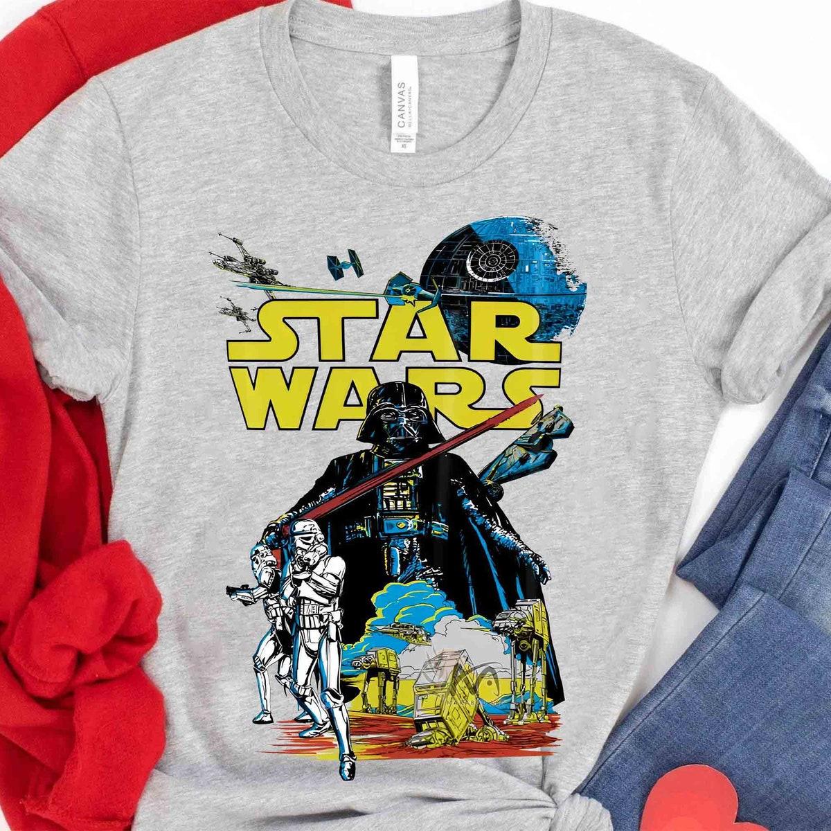 The Dark Side Darth Vader Stormtrooper And At at Shirt 3