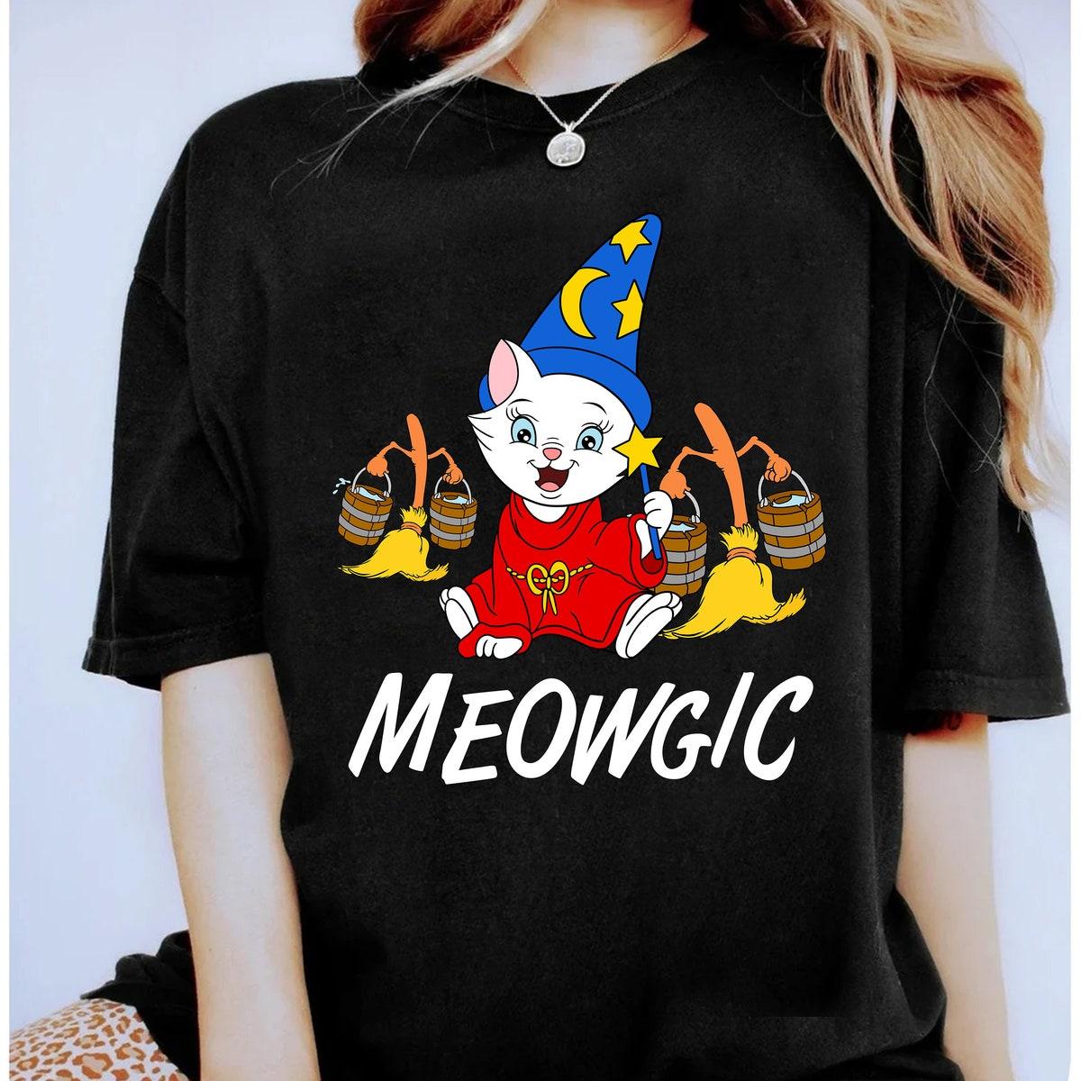 The Fantasia Sorcerer Marie Cat And Magic Broom Shirt 1