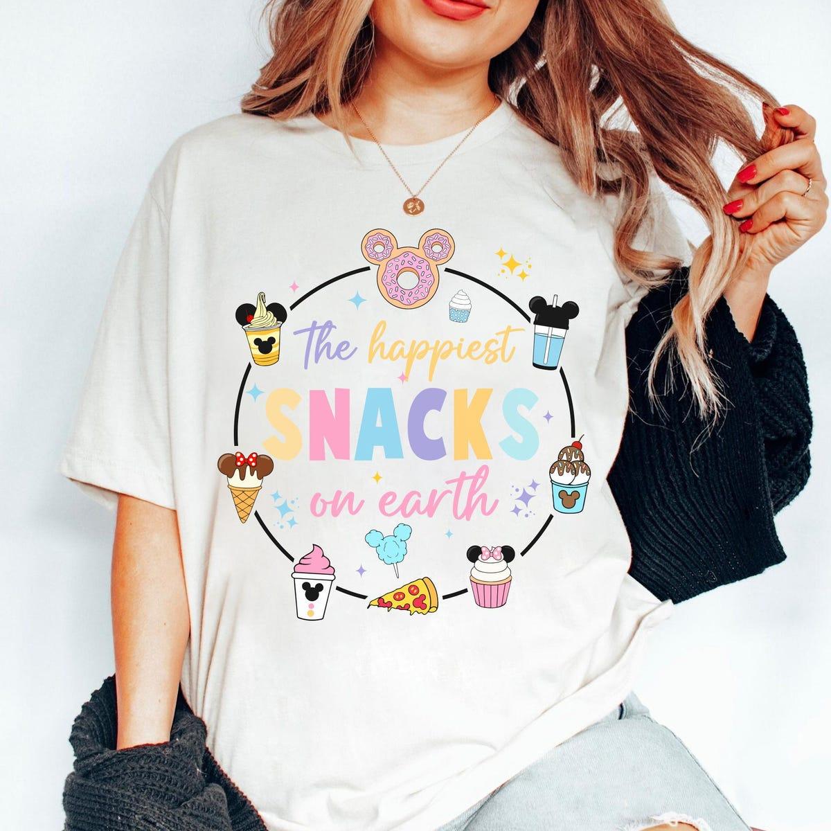 The Happiest Snacks On Earth Vintage Disney Snacks Shirt 1