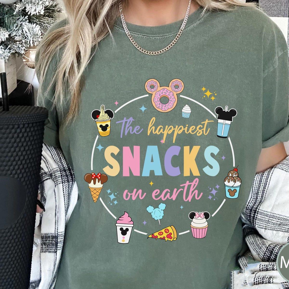 The Happiest Snacks On Earth Vintage Disney Snacks Shirt 2