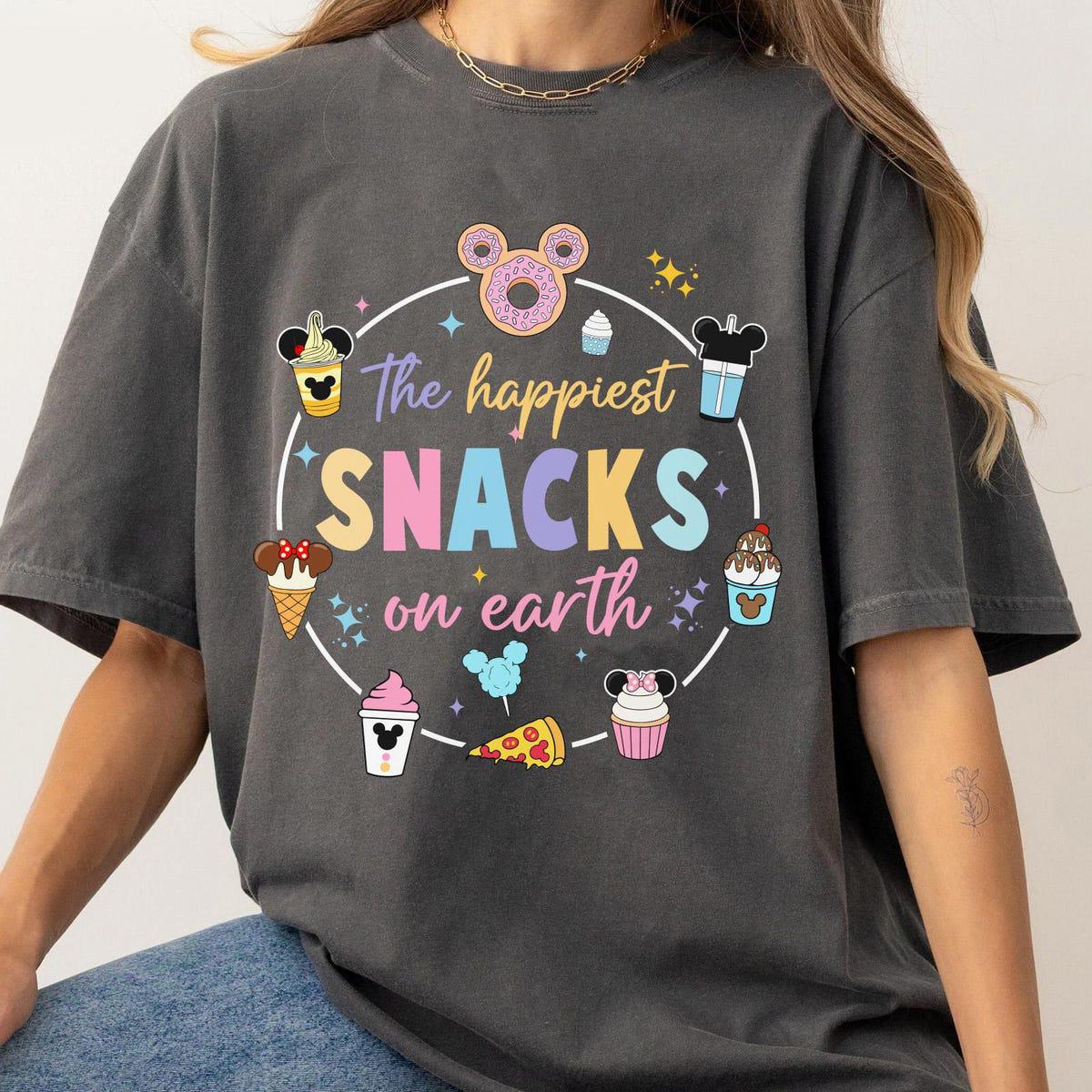 The Happiest Snacks On Earth Vintage Disney Snacks Shirt 4