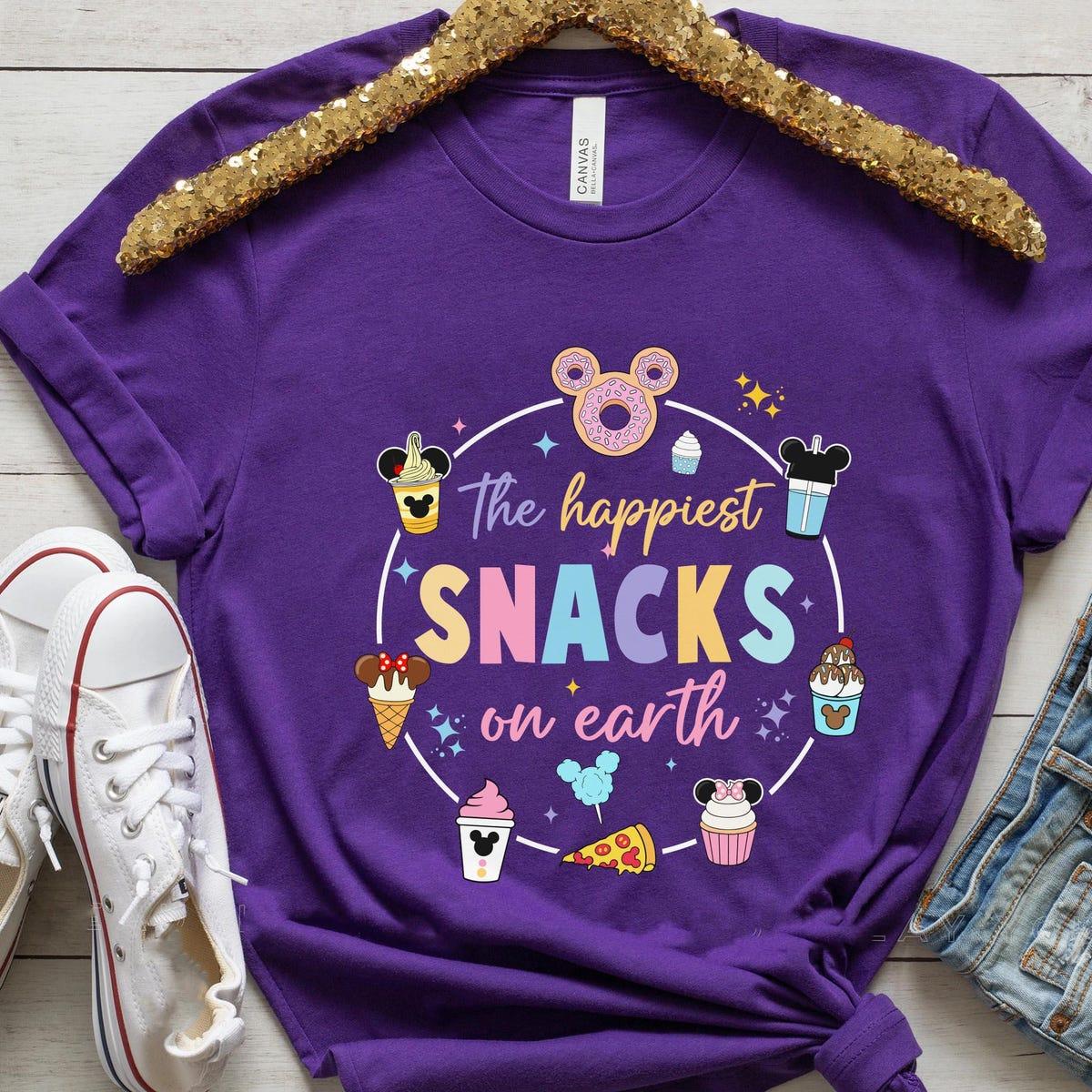 The Happiest Snacks On Earth Vintage Disney Snacks Shirt 5