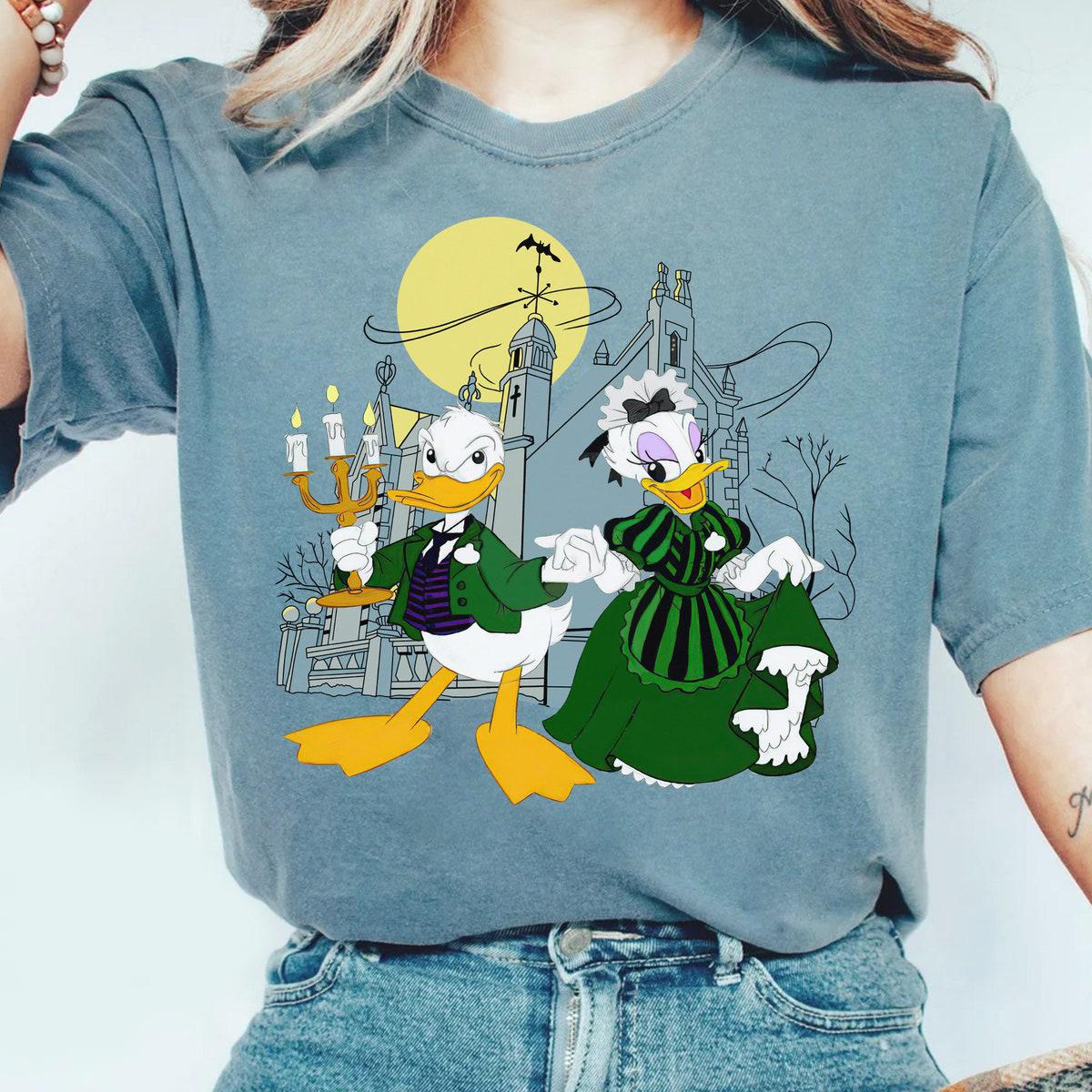 The Haunted Mansion Donald And Daisy Cosplay Mansion Butler Ghost Host Shirt 4