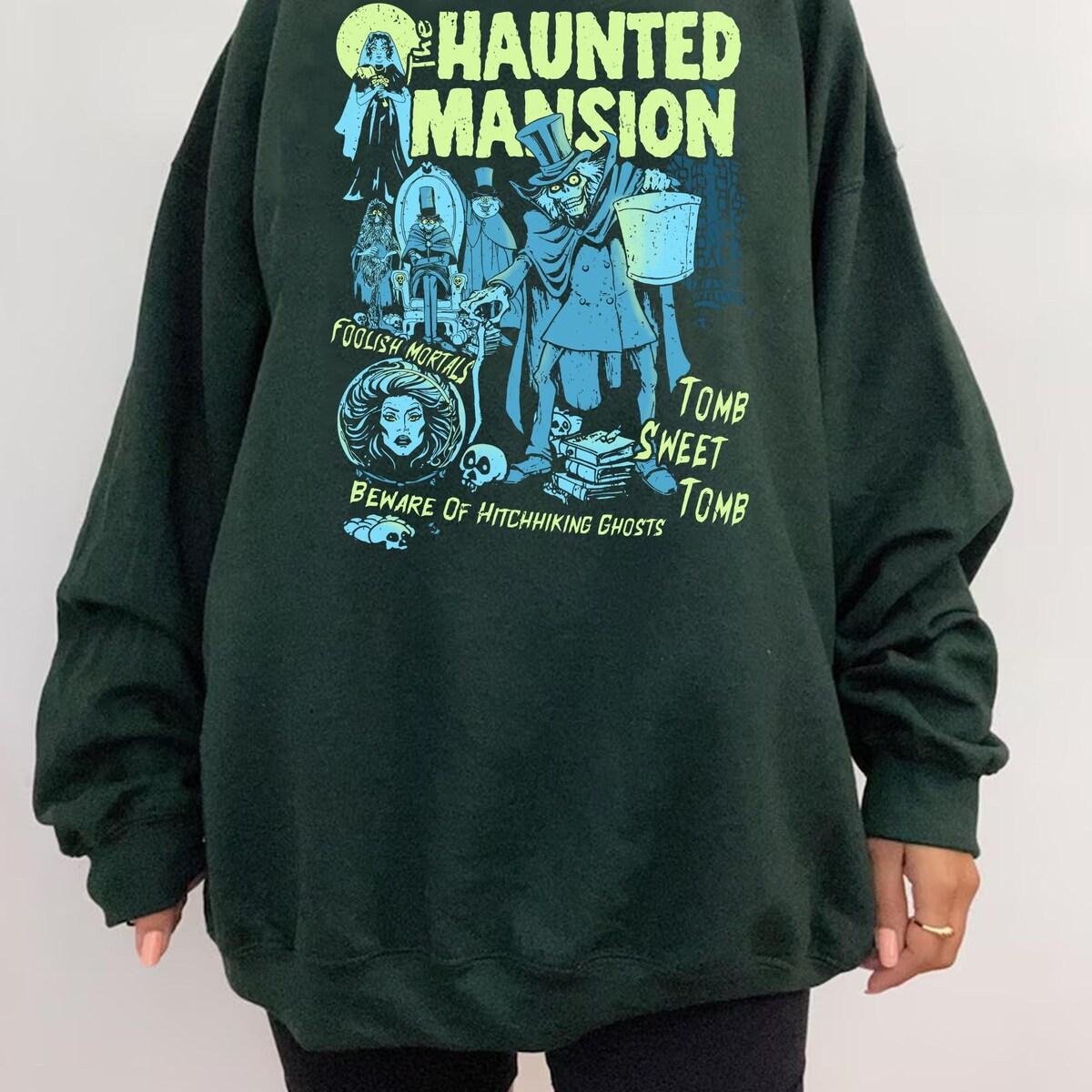 The Haunted Mansion Madame Leota Hitchhiking Ghosts The Hatbox Ghost Shirt 4