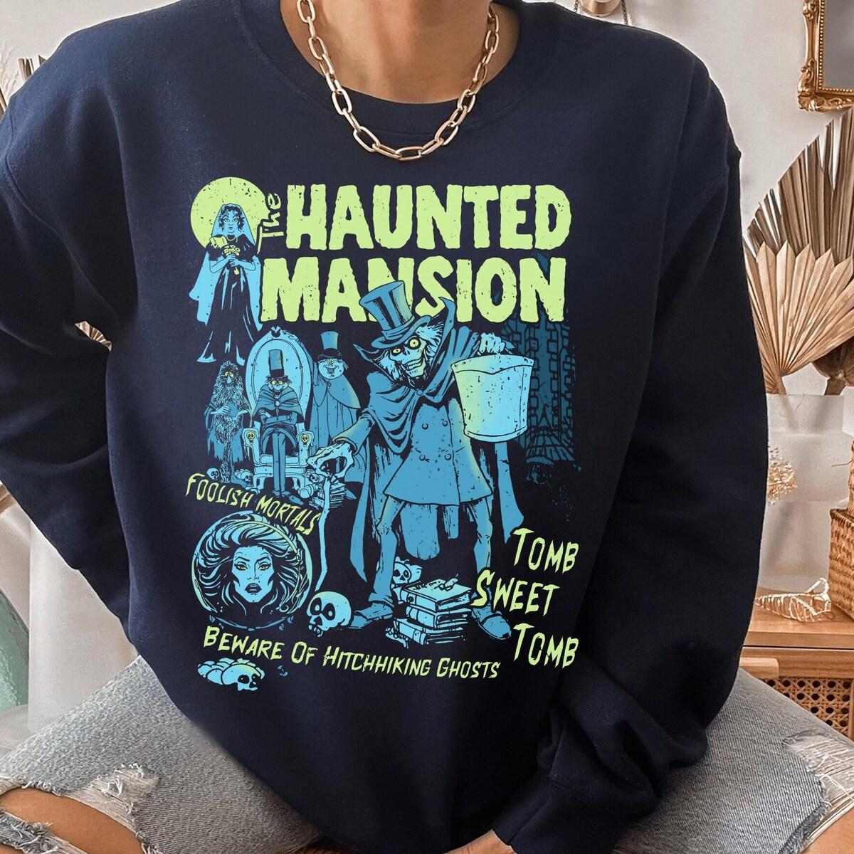 The Haunted Mansion Madame Leota Hitchhiking Ghosts The Hatbox Ghost Shirt 5