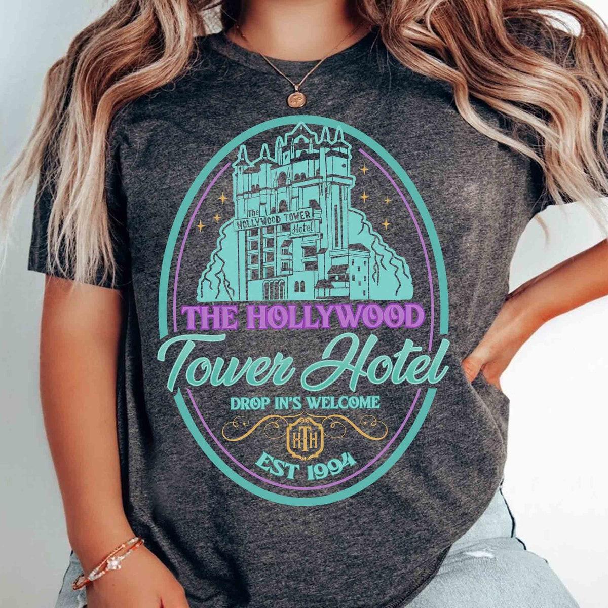 The Hollywood Tower Hotel Drop In's Welcome 1994 Shirt 1