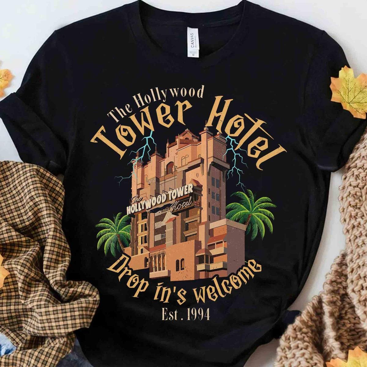 The Hollywood Tower Hotel Drop In's Welcome Shirt 2