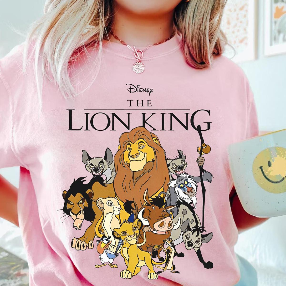 The Lion King Group Characters Mufasa Simba Timon Pumbaa Shirt 2