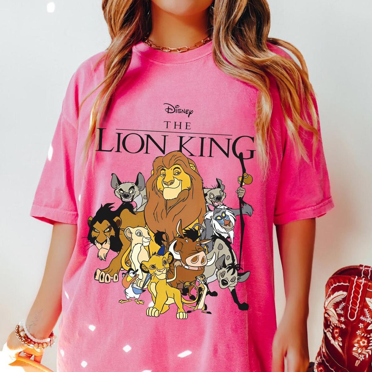 The Lion King Group Characters Mufasa Simba Timon Pumbaa Shirt 3